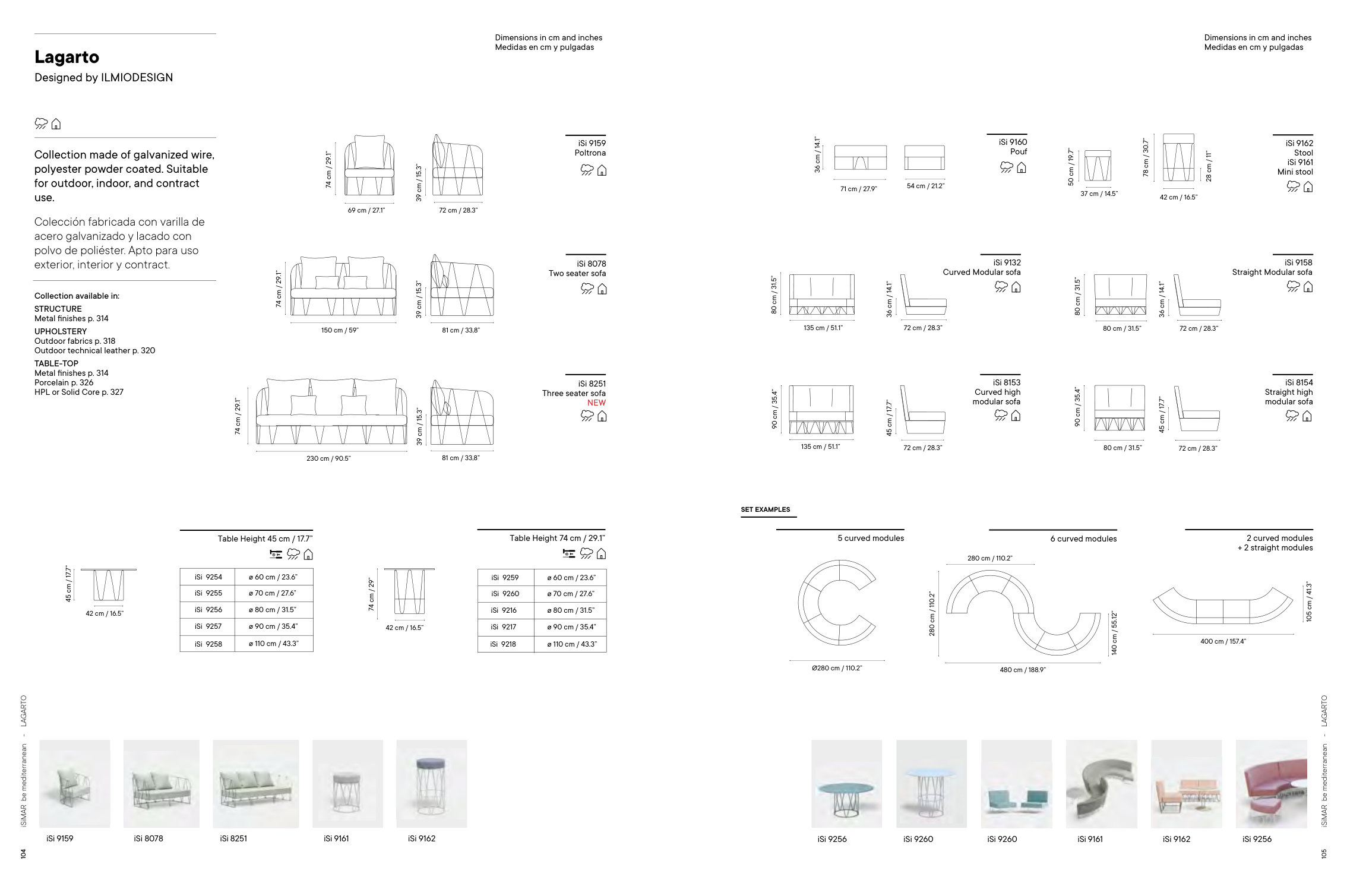 Curved high modular sofa — as printed in iSiMAR — Catalogue 2026