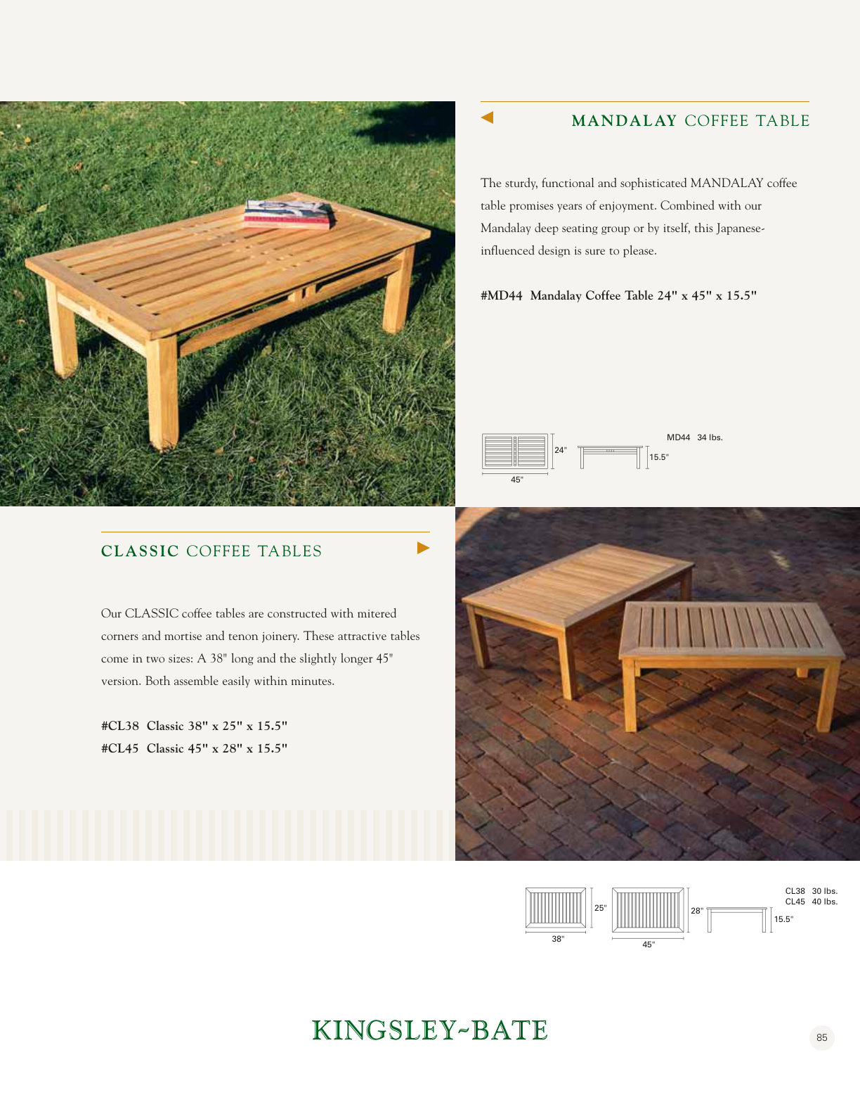 Mandalay Coffee Table — as printed in Kingsley Bate — Collection 2006, Australian edition