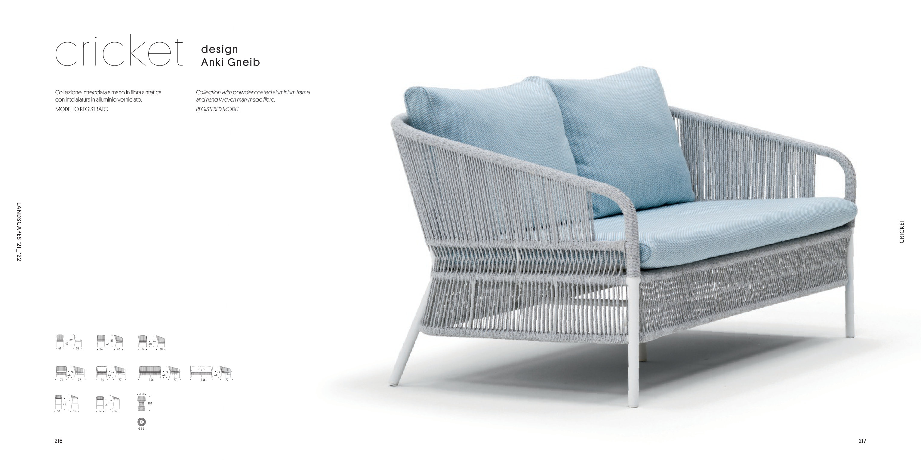 Cricket bar table — as printed in Varaschin — Landscapes 2021